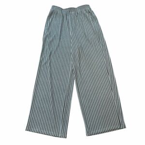 HALARA Blue and Black Striped Wide Leg Pants